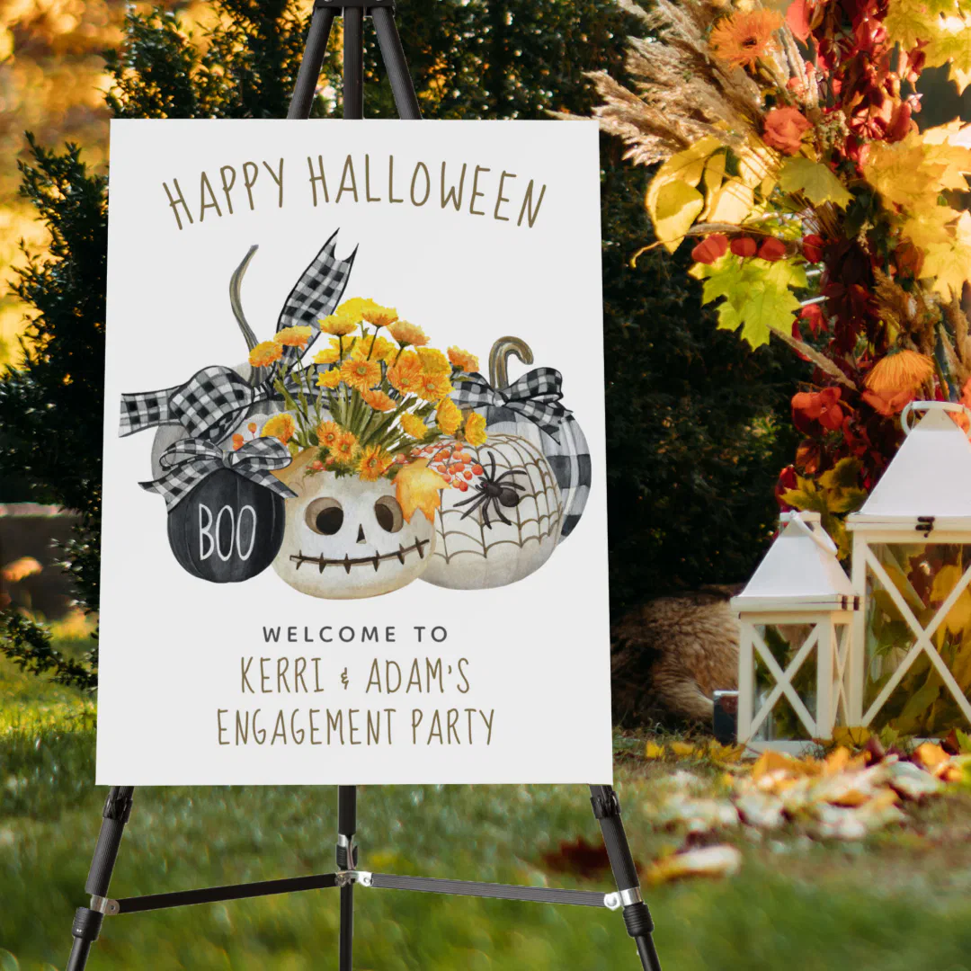 Happy Halloween Party Country Farmhouse Welcome Foam Board

