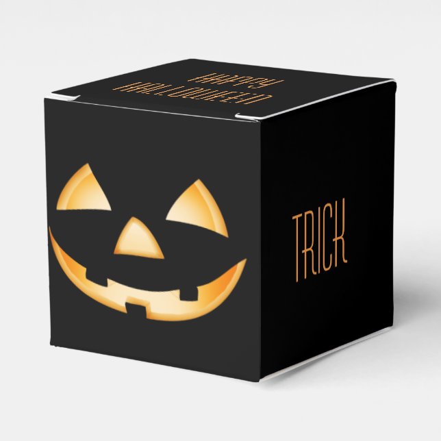 Happy Halloween Party Favor Box (Front Side)