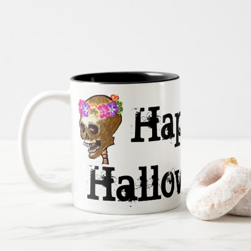 Happy Halloween party favor Two_Tone Coffee Mug