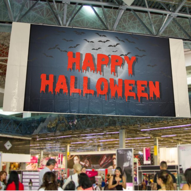 Happy Halloween Party gothic creepy red blood Banner (Creator Uploaded)
