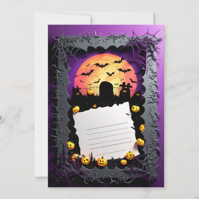 Happy Halloween Party Invitation #9 (Front)