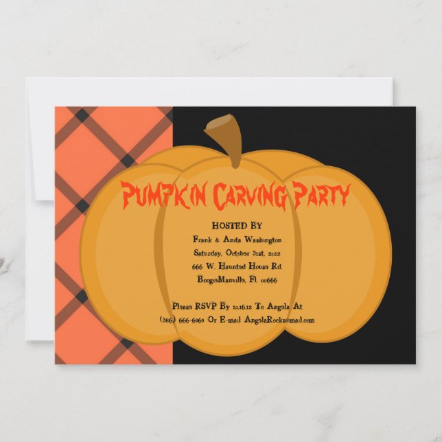 Happy Halloween Party Invite (Front)