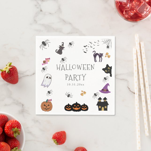 Happy Halloween Party Napkins (Insitu)