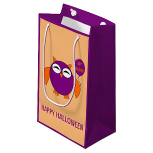 Happy Halloween Party Owl Custom Gift Bag