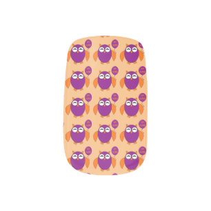 Happy Halloween Party Owl False Nails Minx Nail Art
