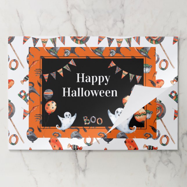 Happy Halloween Party Paper Pad (Folded)