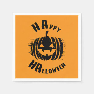 Happy Halloween Party Pumpkin Napkins