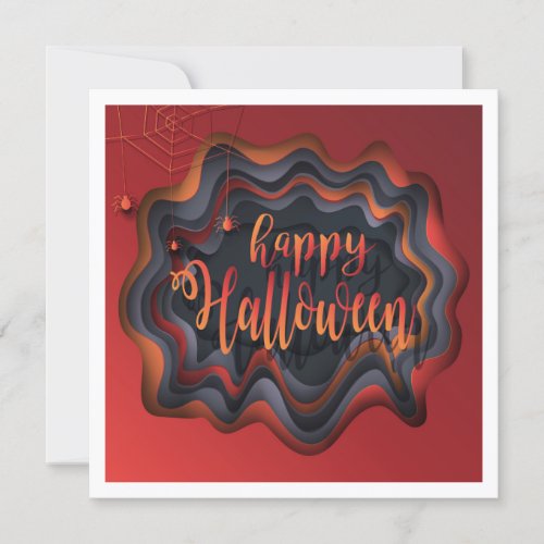 Happy Halloween Party Treat or Trick Card