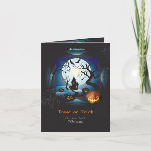 Happy Halloween Party "Treat or Trick" Magical Invitation