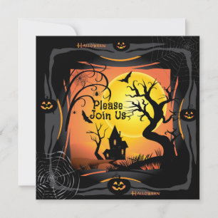 Happy Halloween Party "Treat or Trick" Magical Invitation