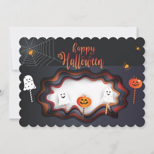 Happy Halloween Party Treat or Trick Magical Invitation