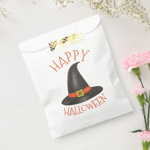 Happy Halloween Party Witch Costume Hat Favor Bag