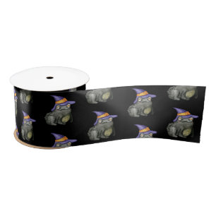 Happy Halloween Party Witch's Toad Satin Ribbon