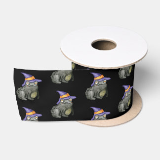 Happy Halloween Party Witch's Toad Satin Ribbon
