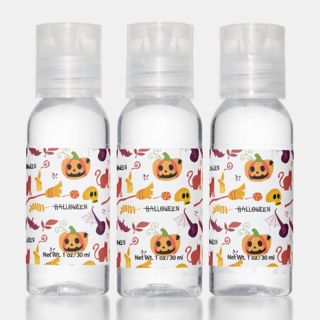 Happy Halloween Pattern Hand Sanitizer (Set)