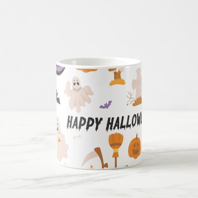 Happy Halloween Pattern Mug (Center)