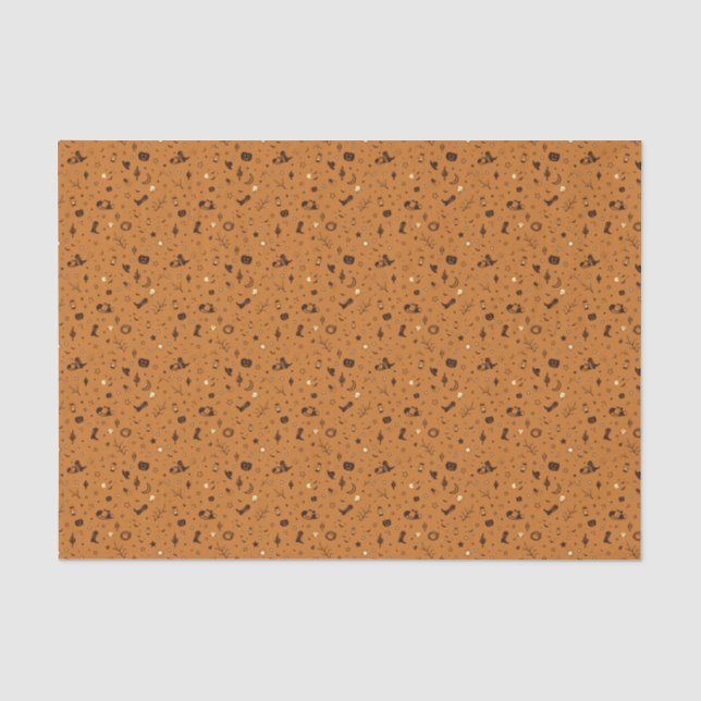 happy halloween pattern tissue paper (Front)