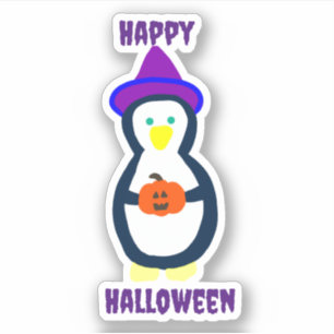 Happy Halloween Penguin  Sticker