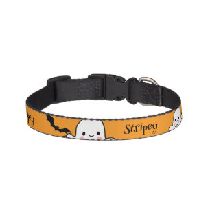 Happy Halloween Personalize PET NAME Ghosts Bat Collar