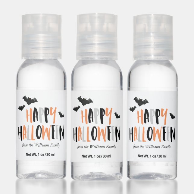 Happy Halloween Personalized Hand Sanitizer (Set)