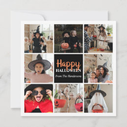 Happy Halloween Photo Collage Simple Card