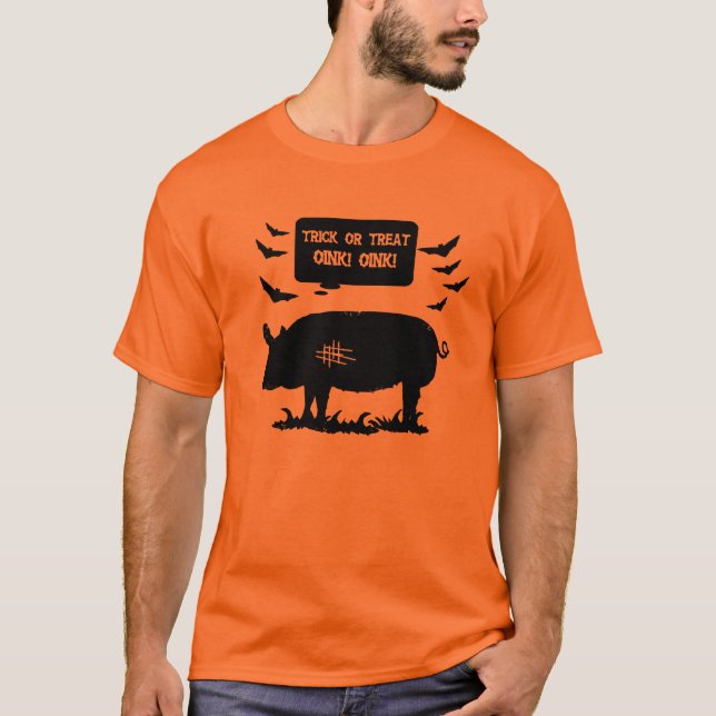 Happy Halloween Pig T-Shirt (Front)