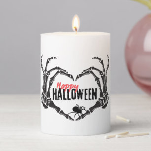 Happy Halloween Pillar Candle