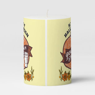 Happy Halloween Pillar Candle