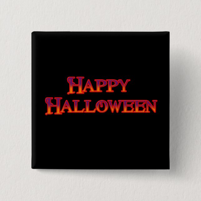 Happy Halloween Pinback Button (Front)