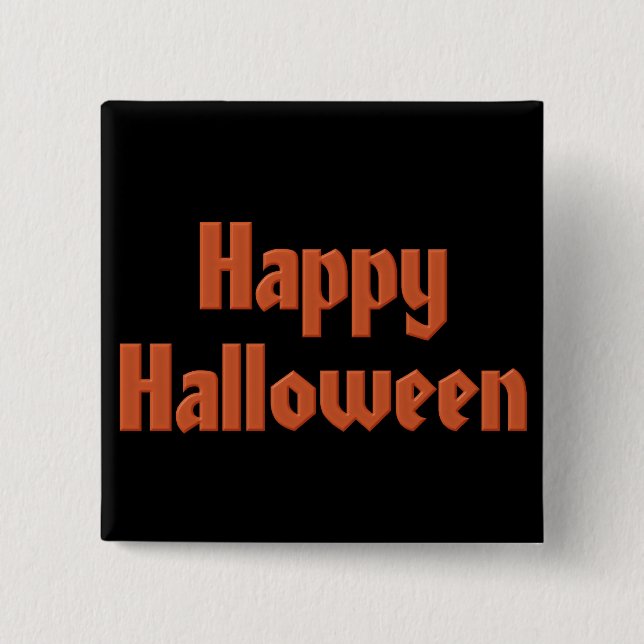 Happy Halloween Pinback Button (Front)