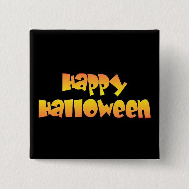 Happy Halloween Pinback Button (Front)
