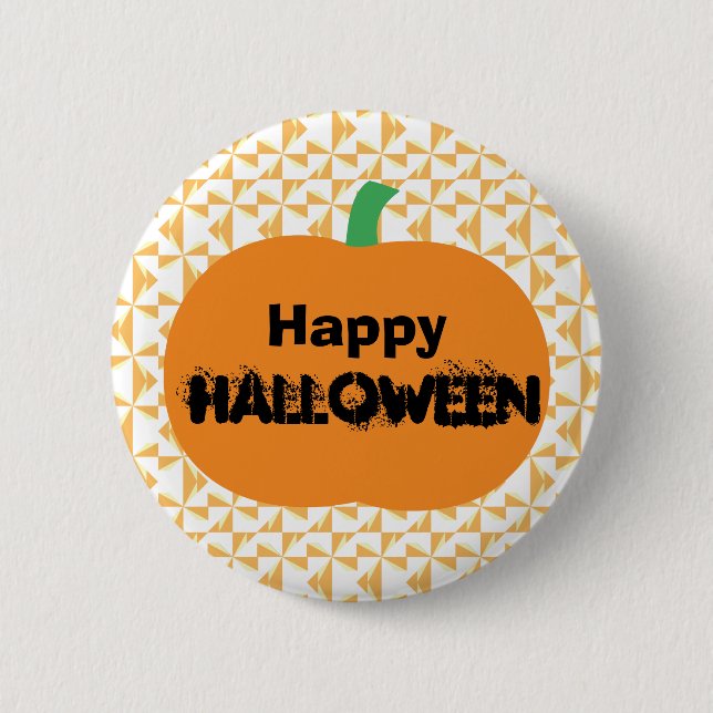 Happy Halloween Pinback Button (Front)