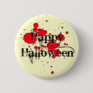 happy halloween pinback button