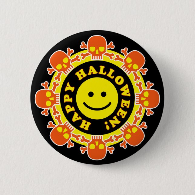 Happy Halloween Pinback Button (Front)