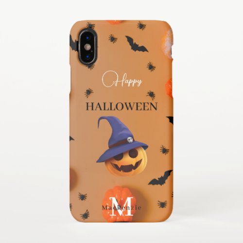 Happy Halloween Pink Pumpkin Apple X11121314 iPhone X Case