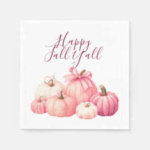 Happy Halloween Pink Pumpkin Coasters Napkins