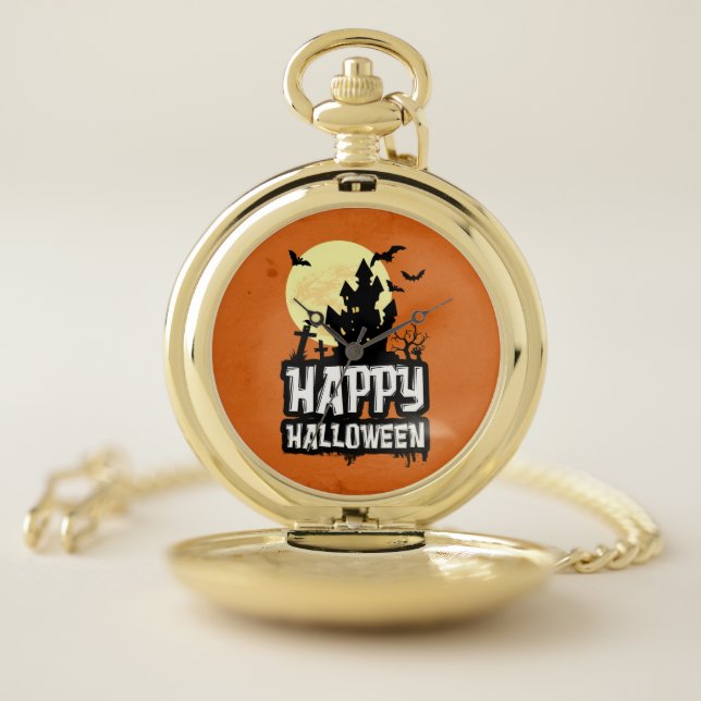Happy Halloween Pocket Watch (Inside)