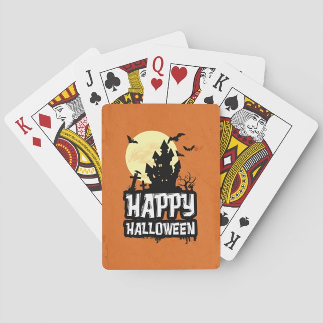 Happy Halloween Poker Cards (Back)