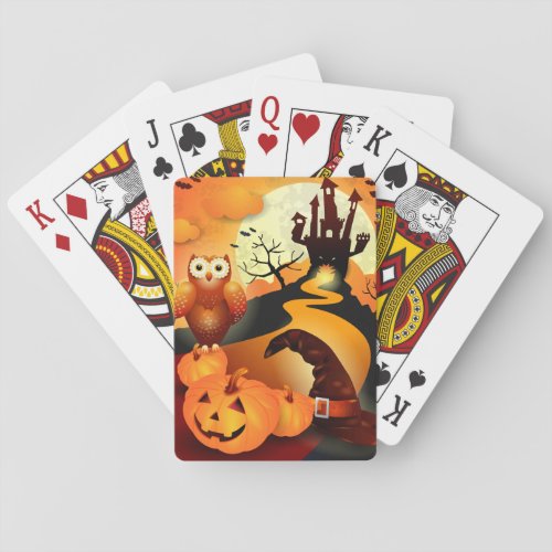 Happy Halloween Poker Cards