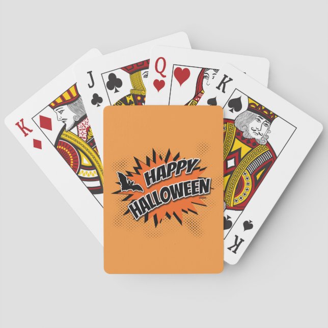 Happy Halloween Poker Cards (Back)