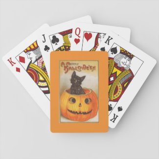 Happy Halloween Poker Playing Cards