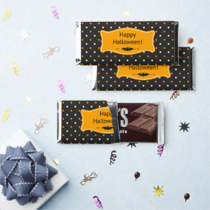 Happy Halloween Polka Dots Hershey Bar Favors