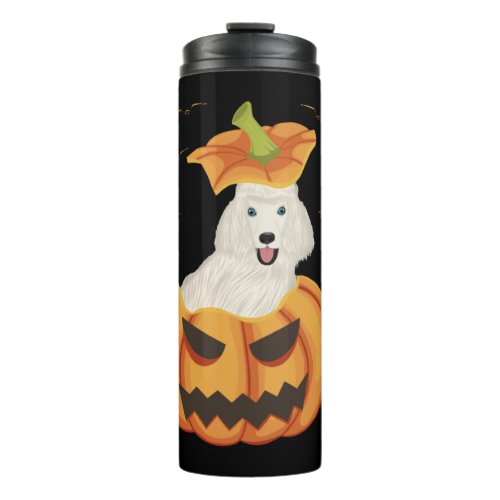 Happy Halloween Poodle Dog Lover Pumpkin Jack O La Thermal Tumbler