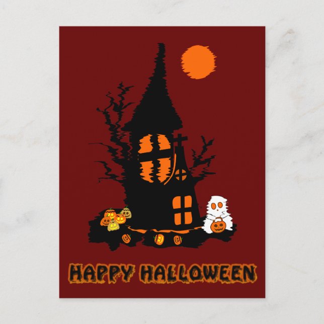 Happy Halloween Postcard (Front)