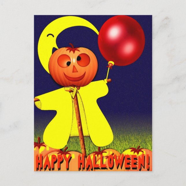 Happy Halloween Postcard (Front)