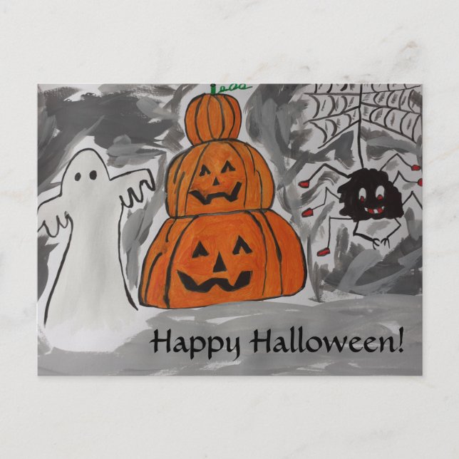Happy Halloween Postcard (Front)