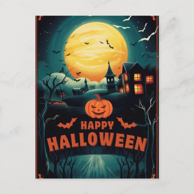 Happy Halloween Postcard (Front)