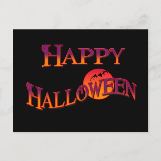 Happy Halloween Postcard (Front)