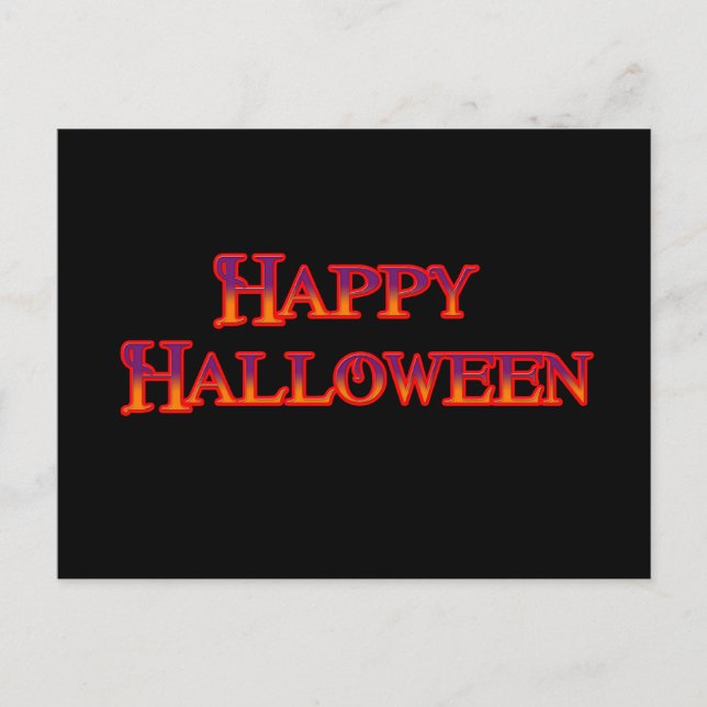 Happy Halloween Postcard (Front)