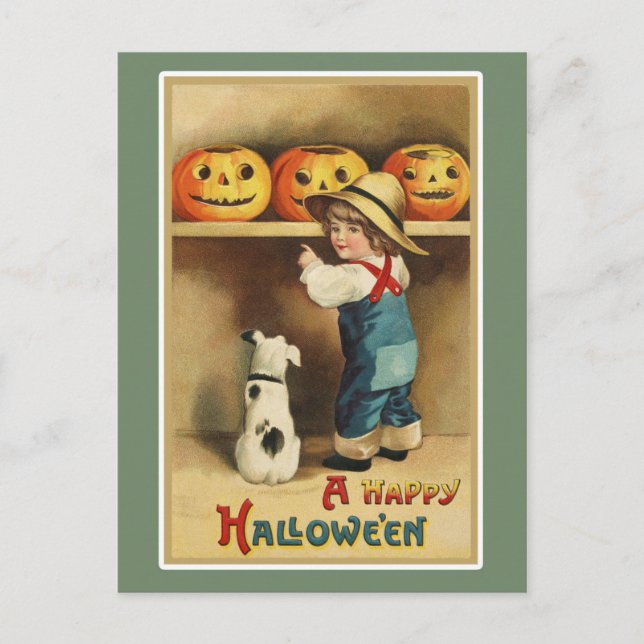Happy Halloween Postcard (Front)
